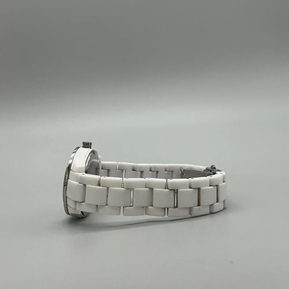 Fossil ES2437 Womens Watch 31mm MOP Ceramic Crystals Date New Battery 6.75